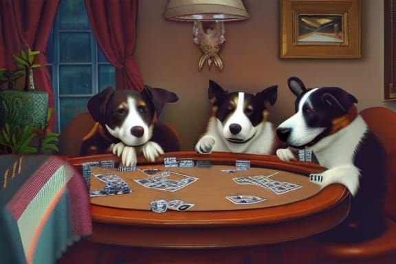 The Dogs Are Playing Poker Again AI Generated Artwork NightCafe Creator   OWN4bLWLFi10AcLjRKMu  1  Jqfb3 