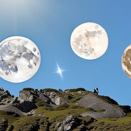 space, sun, earth, moon, star