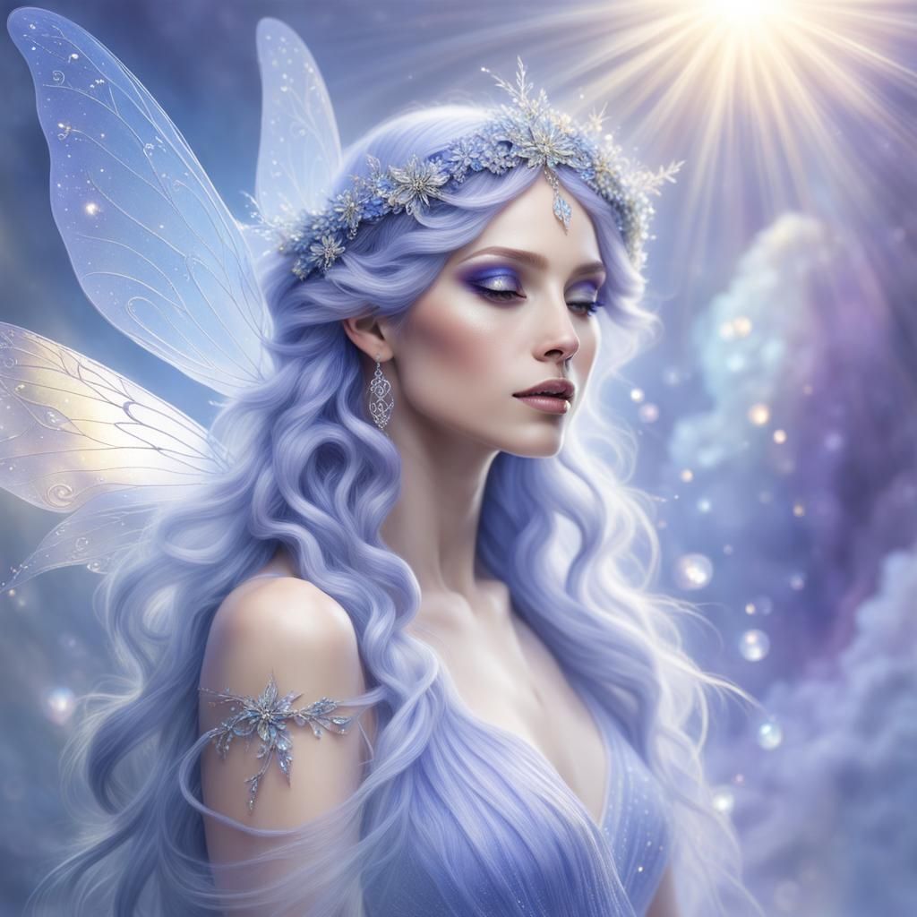 Periwinkle fairy - AI Generated Artwork - NightCafe Creator