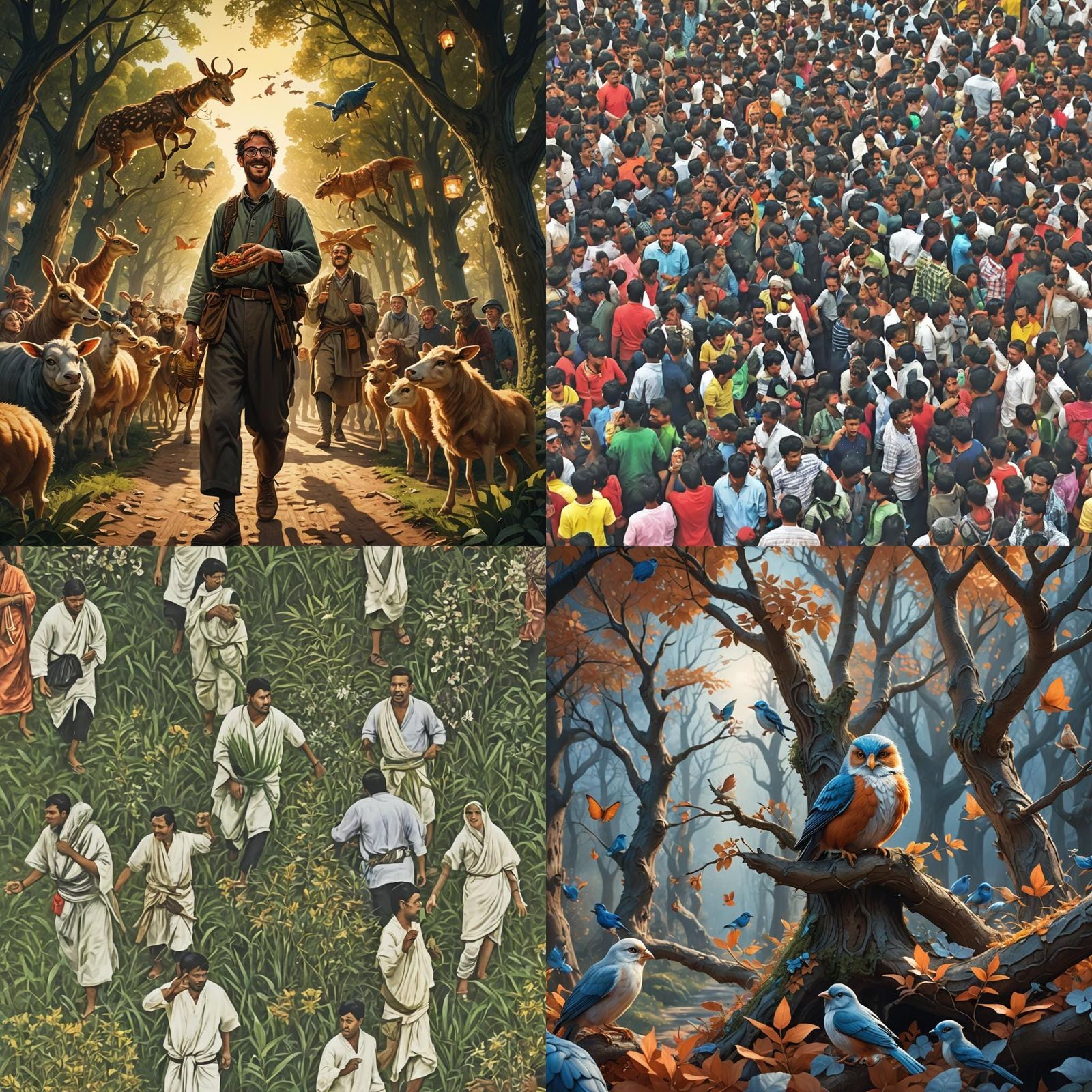 Harmonious Pipanjara Village: A Fantasy Concept Art