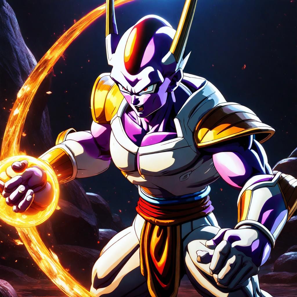 lord freeza dragon ball second transformation - AI Generated Artwork ...