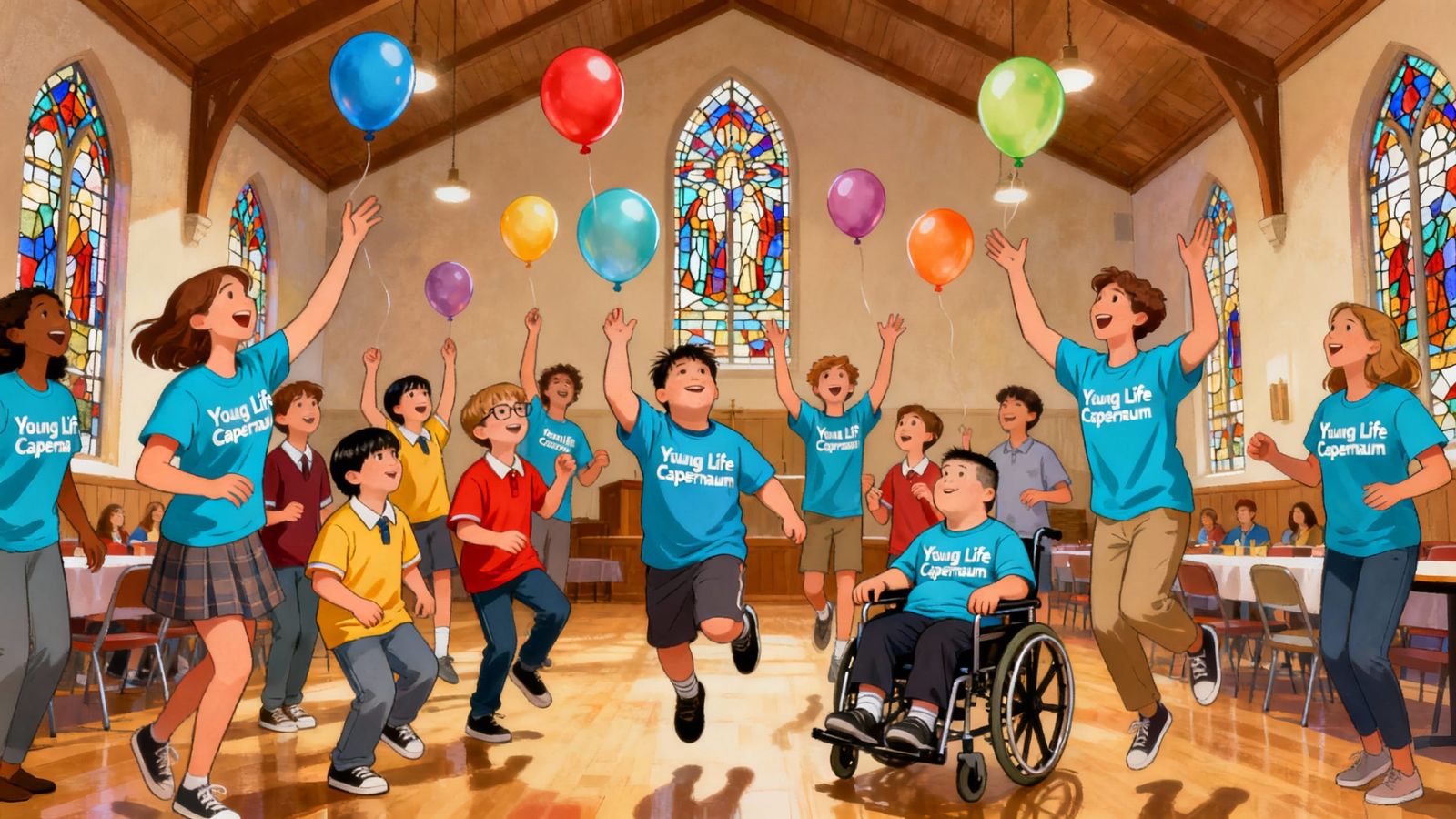 Friends at Young Life Capernaum with special needs  by @Gary Murakami