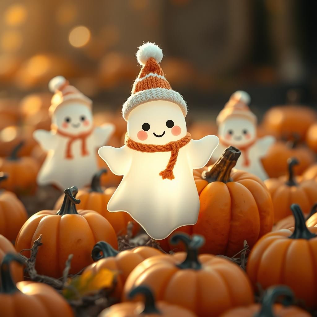 pumpkin patch ghosts  by @char aznable