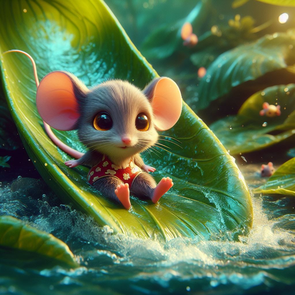 Wee little waterslide