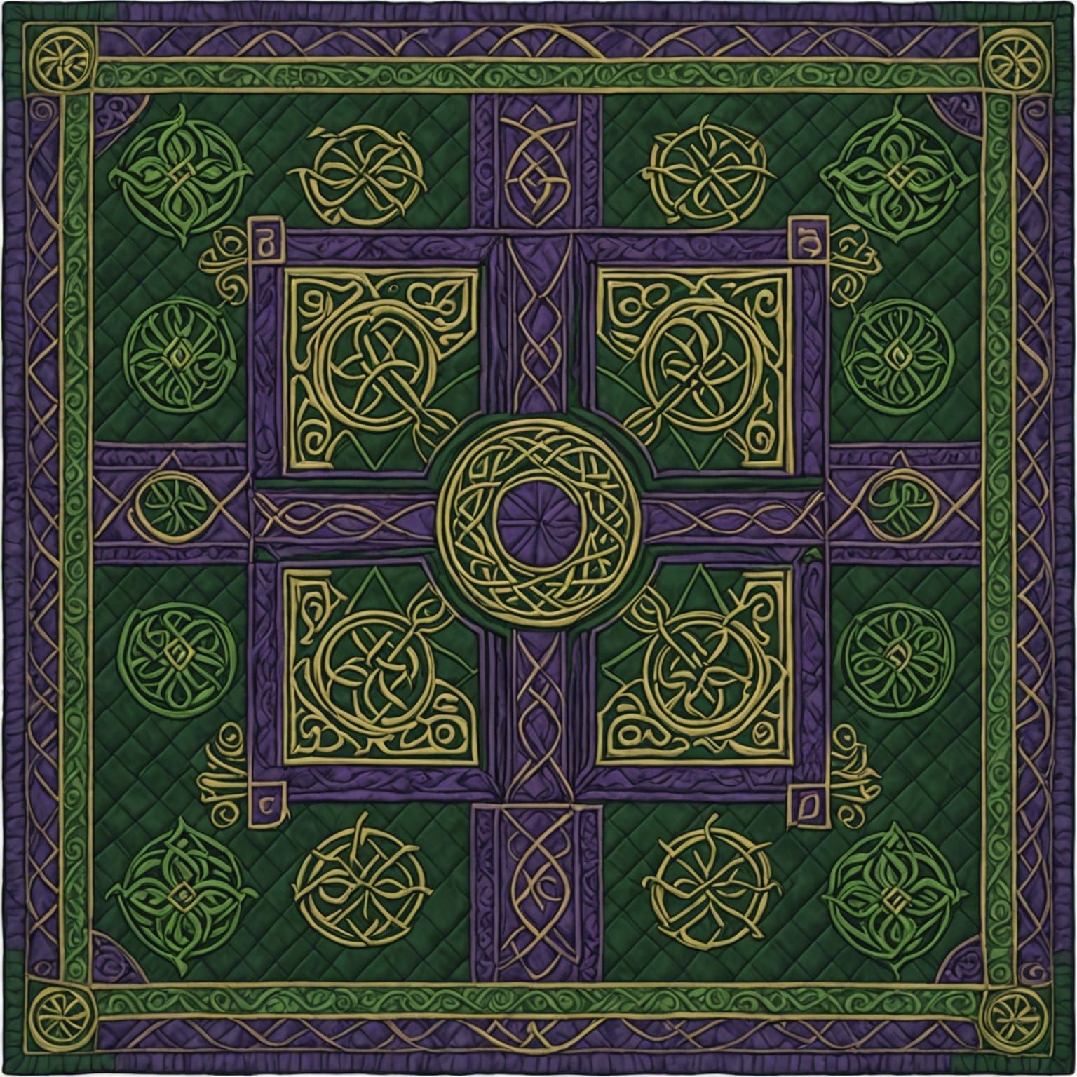 Celtic Bridal quilt - AI Generated Artwork - NightCafe Creator