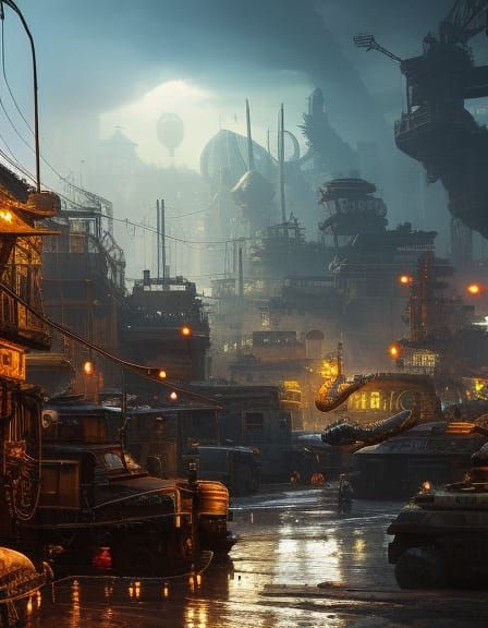 Military action at the harbor