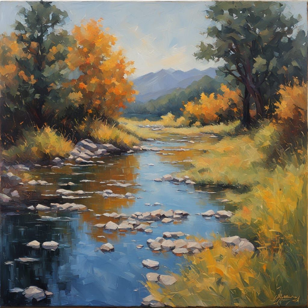 The river flows slowly...   by @Fuchsia23