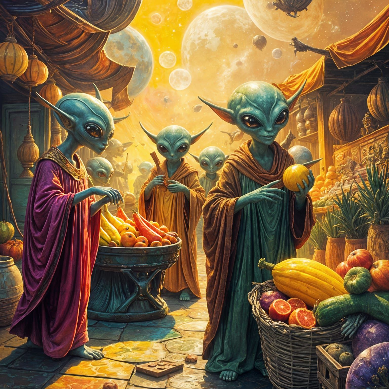 The Intergalatic Bazar 3.0.  by @Omimimo