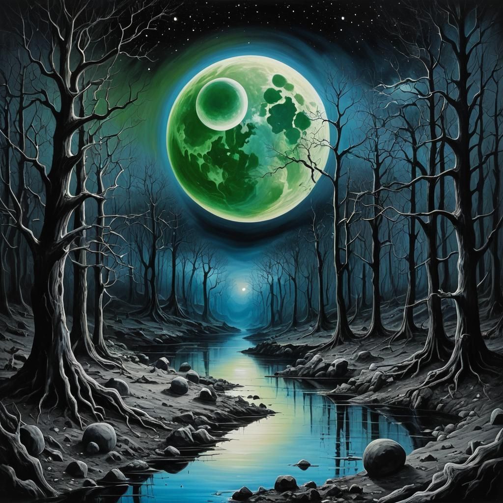 Black and White surrealism in an abstract world