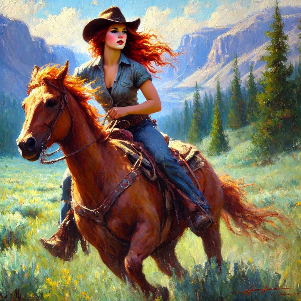 Fire Hair in the Sierras