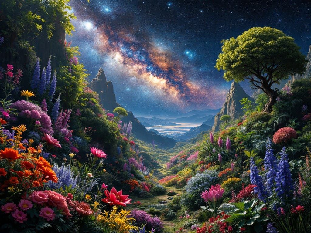 Galactic Garden  by @EmzMc