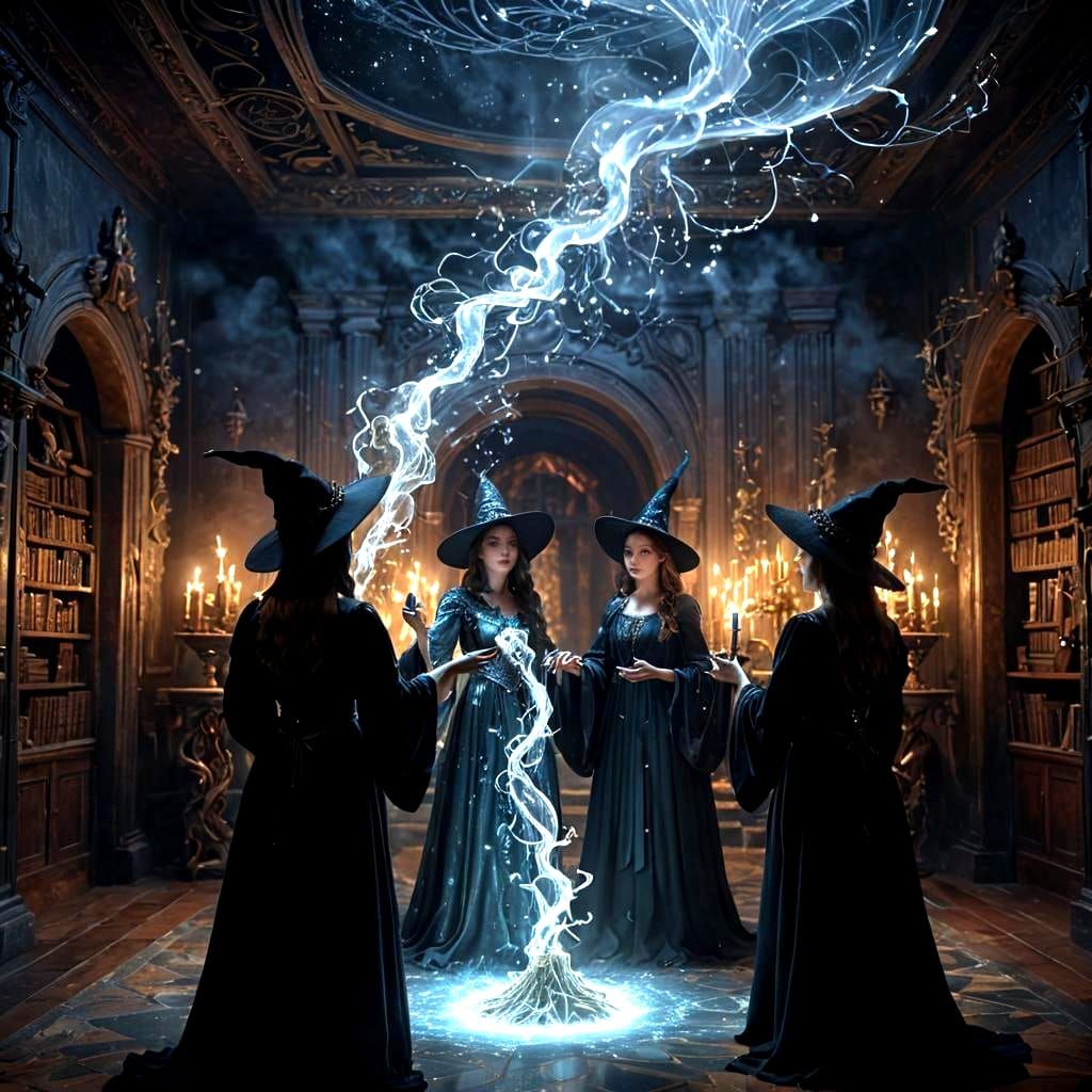 Practicing water spell  by @Siempreamare