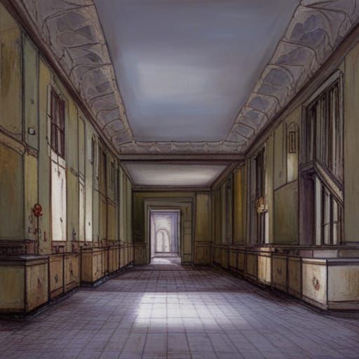 Inside an Old abandoned psychiatric hospital