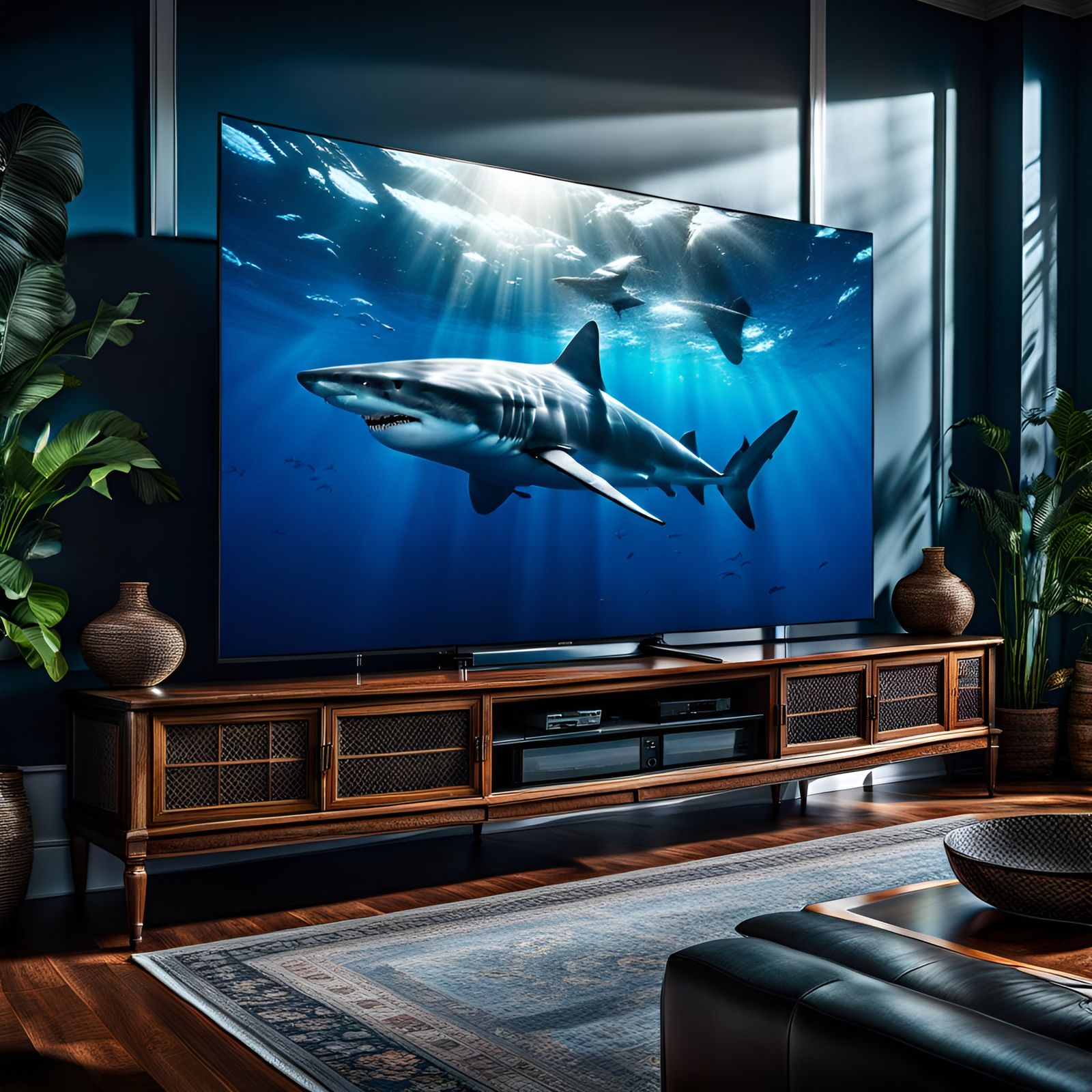 Tuned into Shark Week! 🦈 📺 🍿   by @Sminks