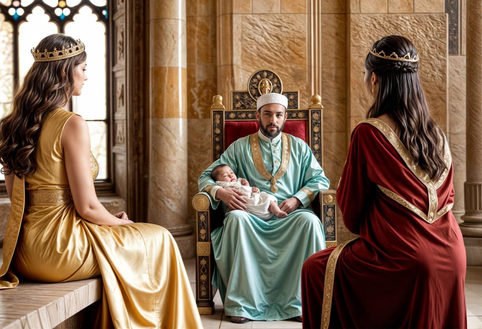 Solomon and the maternity test, test