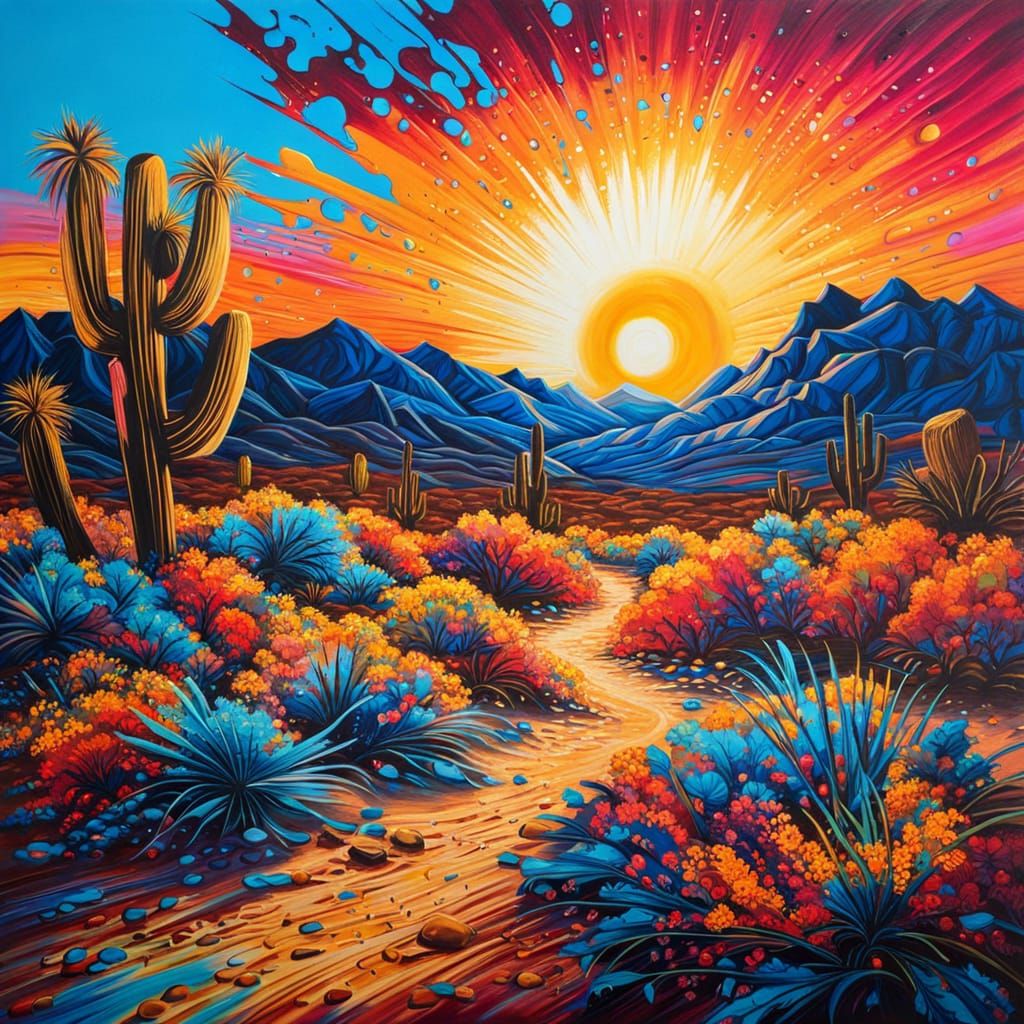 Desert sunset   by @Rolipoli