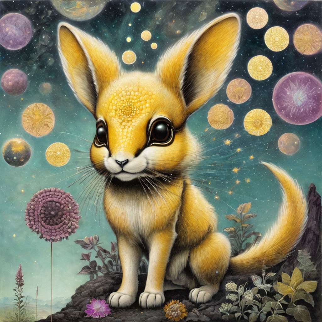 little cute yellow real-Caricature