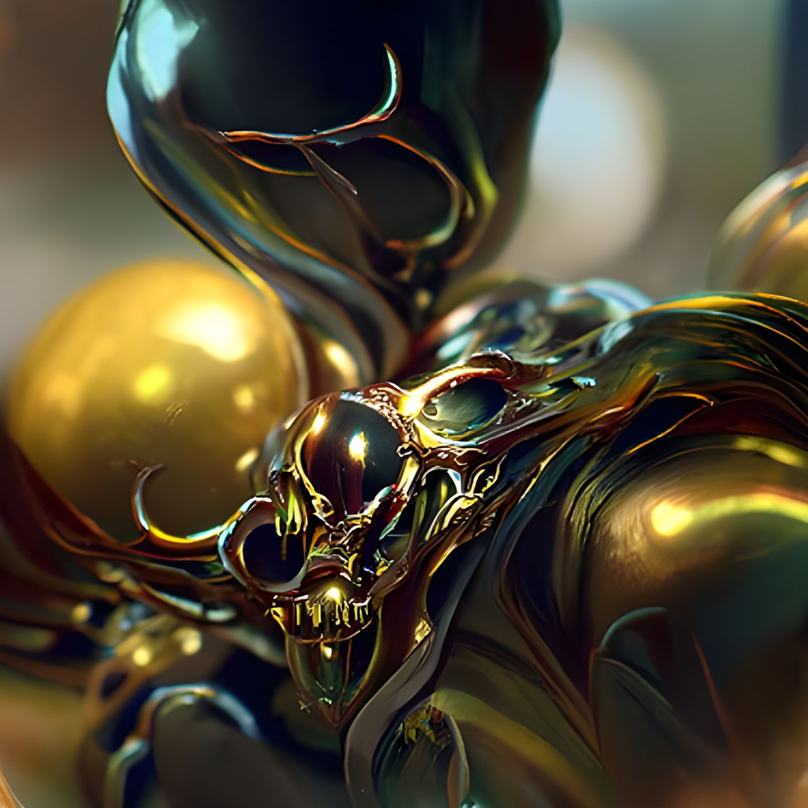 Morphing Gold - AI Generated Artwork - NightCafe Creator