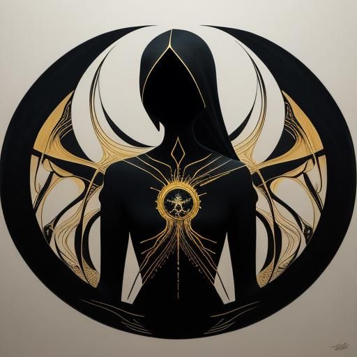 From the series "Fantasies in golden and black"