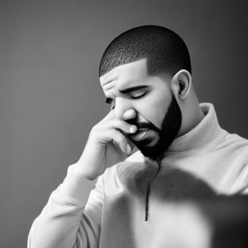 Drake crying after listening to classical music - AI Generated Artwork ...