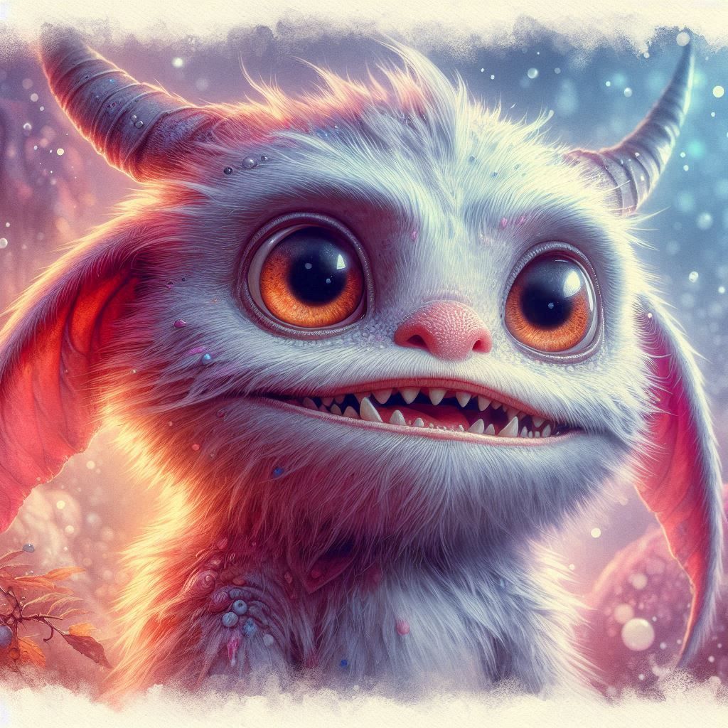adorable fairy-tale fantasy creature portrait..