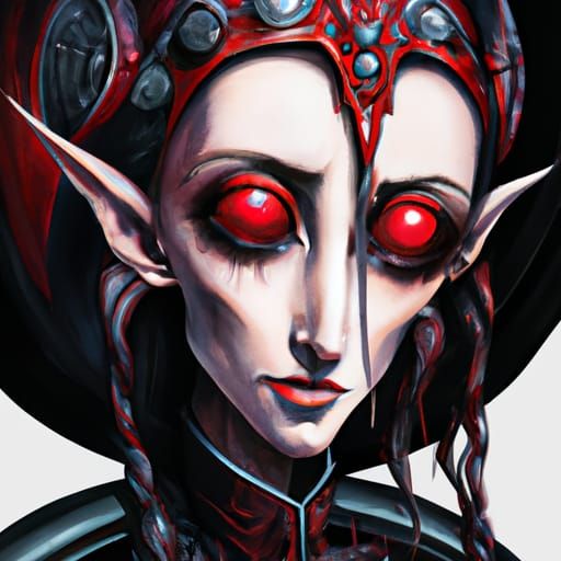 Drow Queen - AI Generated Artwork - NightCafe Creator