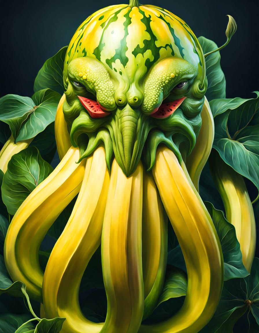 Fruit Cthulhu - AI Generated Artwork - NightCafe Creator