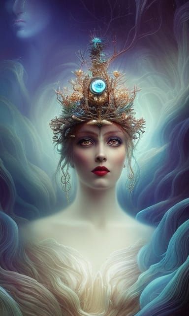 The white mermaid - AI Generated Artwork - NightCafe Creator