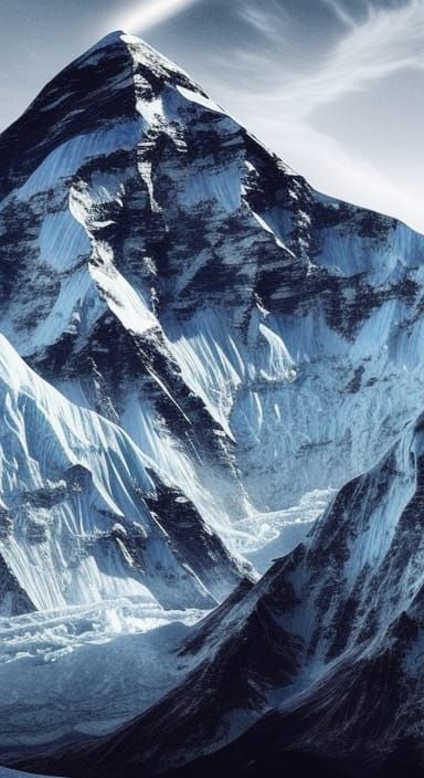 Mount Everest - AI Generated Artwork - NightCafe Creator