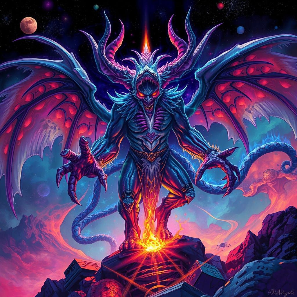 Cosmic Demon in Holographic Aesthetic