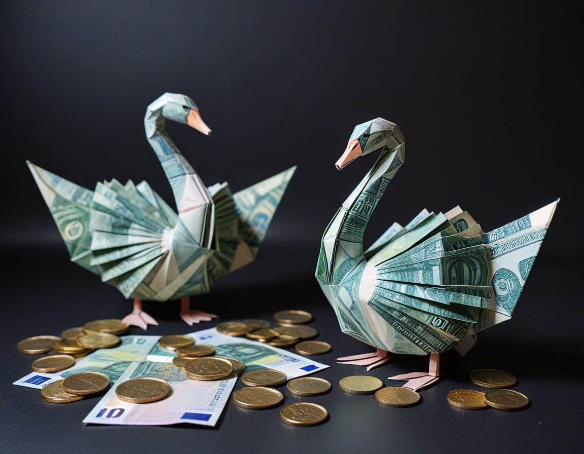 Origami Swans  by @DJ Old Sun