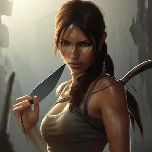 lara croft - AI Generated Artwork - NightCafe Creator