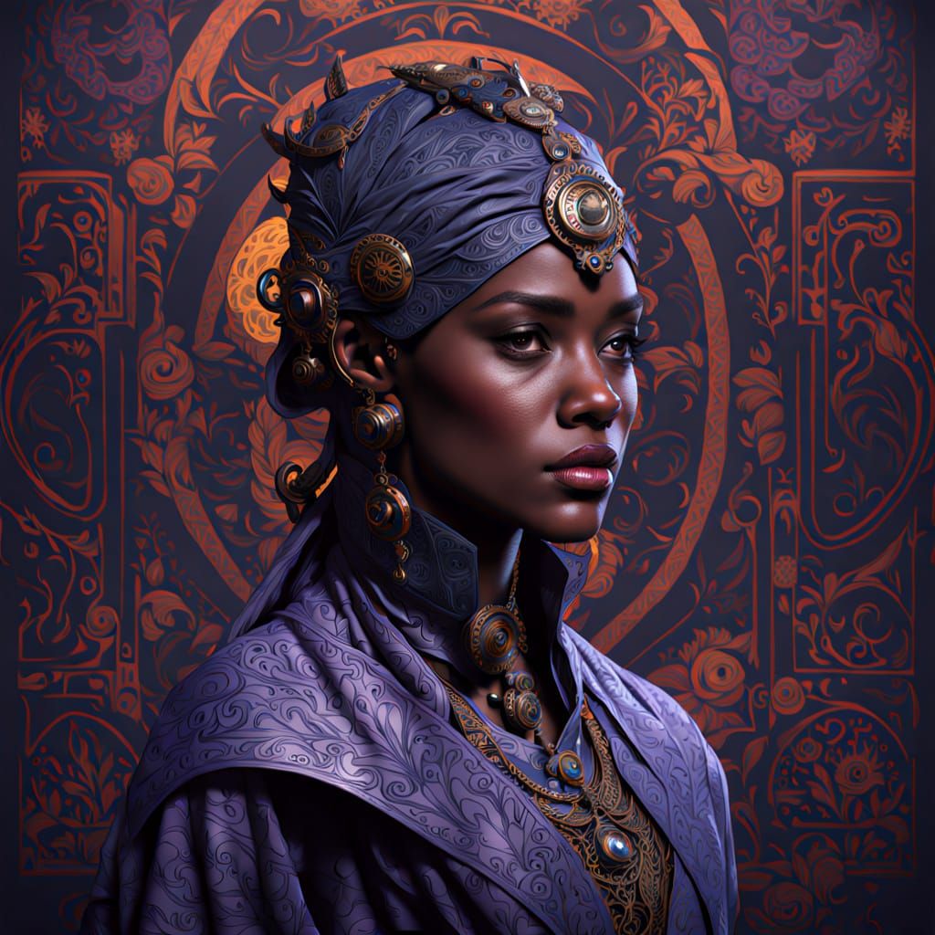 Ethereal Enchantress in Dark Fantasy Realm