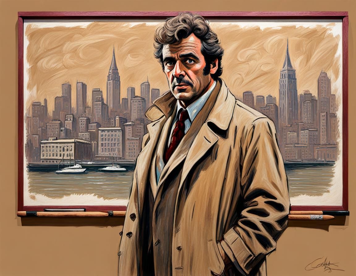 Lieutenant Columbo Draws San Francisco - AI Generated Artwork ...