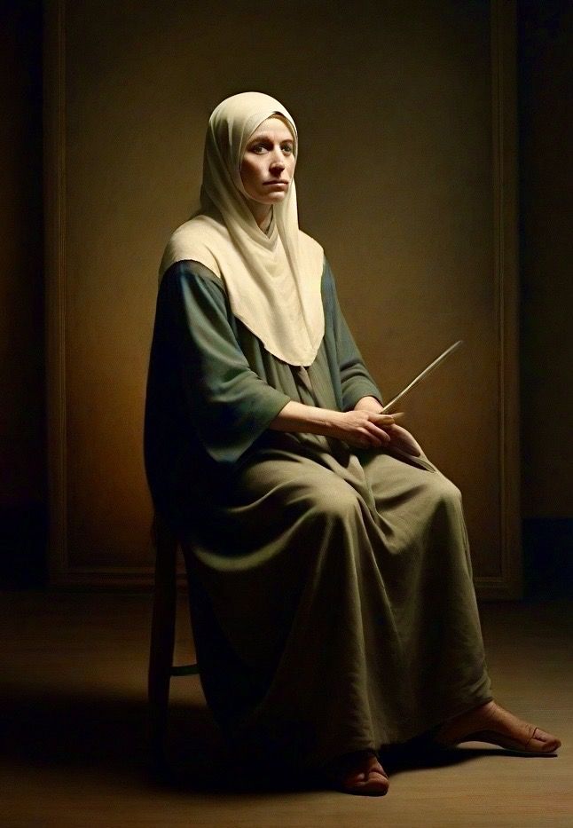 Portrait of a woman with a wand