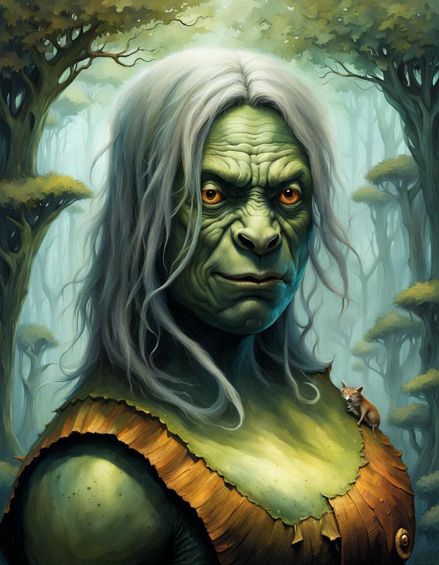 Ogre girl - AI Generated Artwork - NightCafe Creator