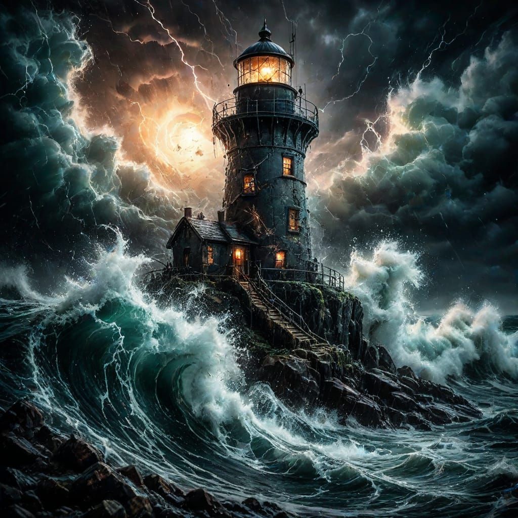 Lighthouse vs. Nature's Fury 🌊
