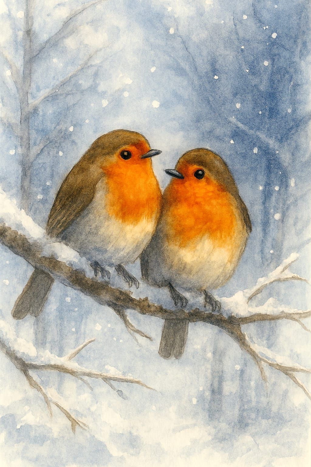 Lovely birds--nostalgic places series