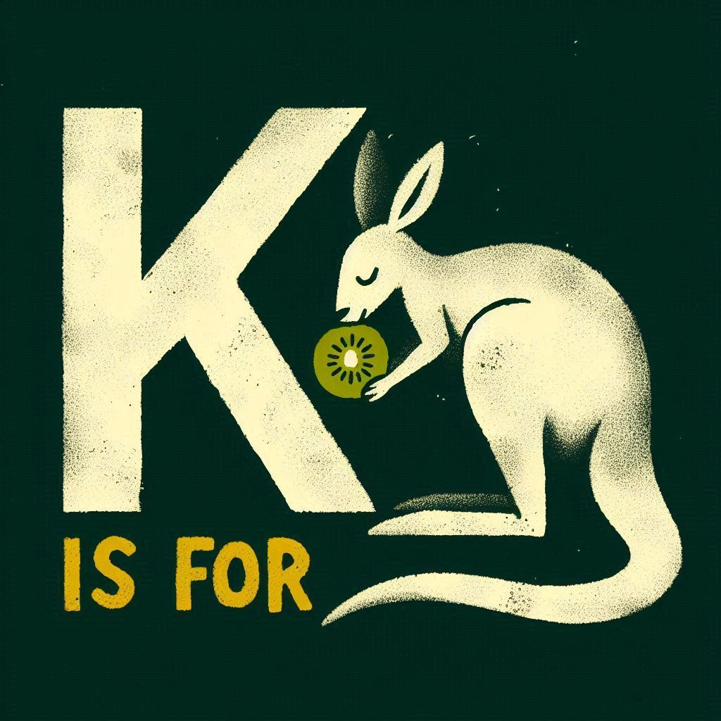 K is for Kangaroo and Kiwi