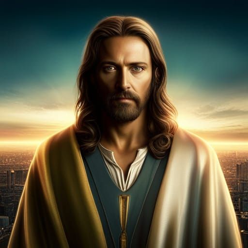 Jesus with eyes full of love.