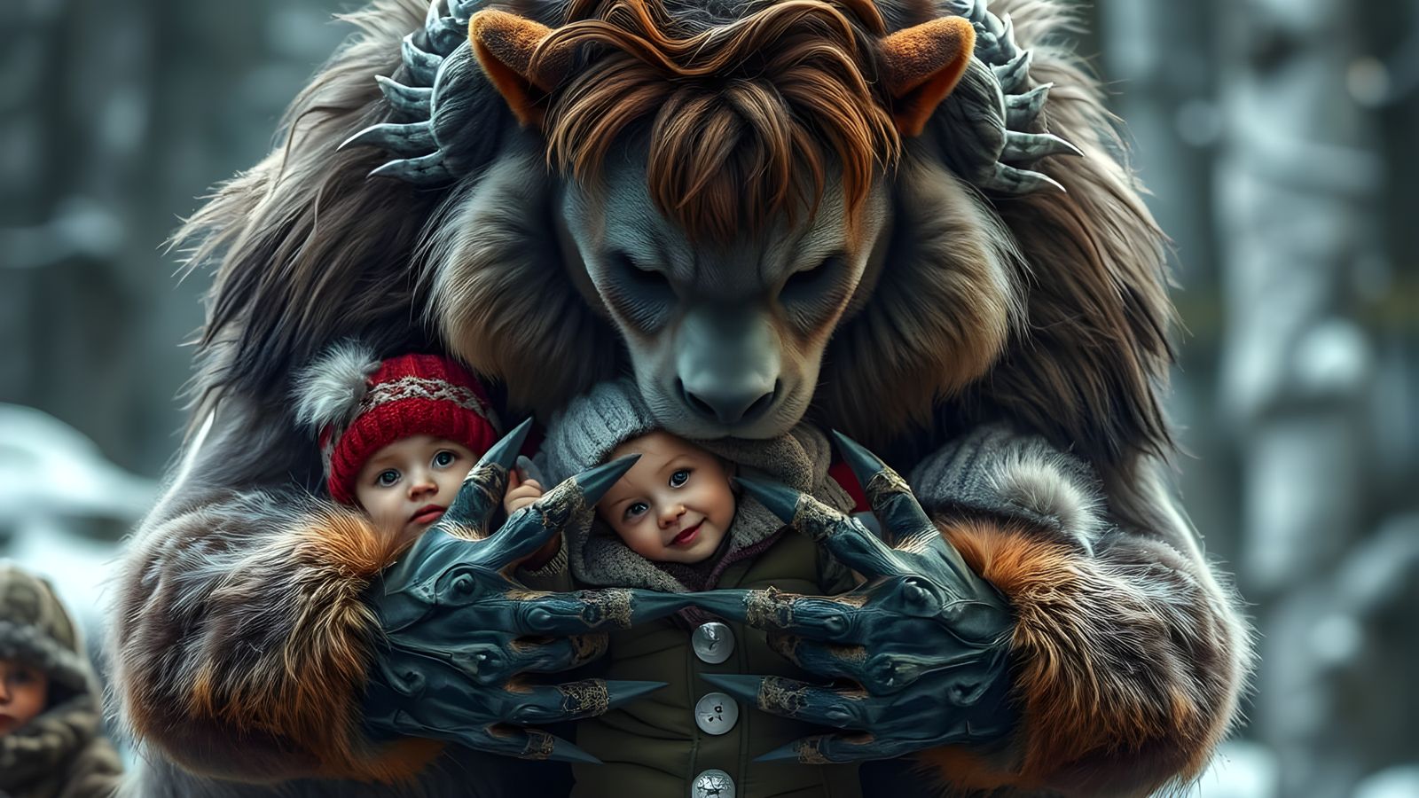 A Very King Beast Protects Little Children from all harm  by @KOSH