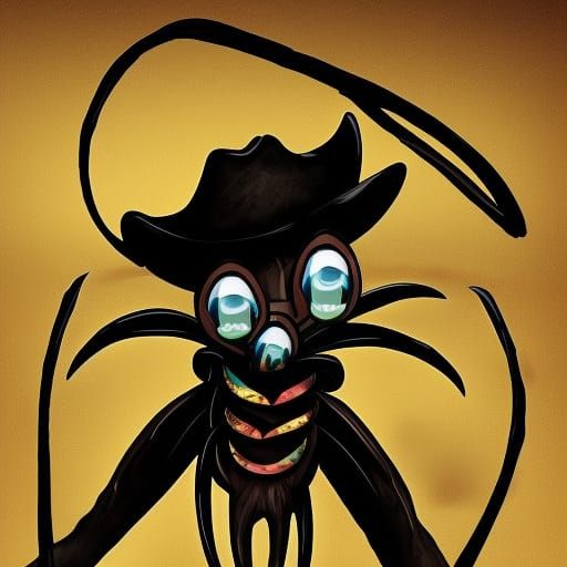 A cowboy spider demon