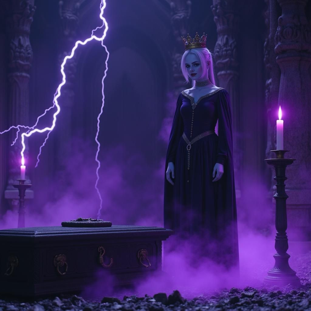 Sinister realistic creations of dragon ball super anime vados possessed by the shadow queen from paper Mario the thousan...