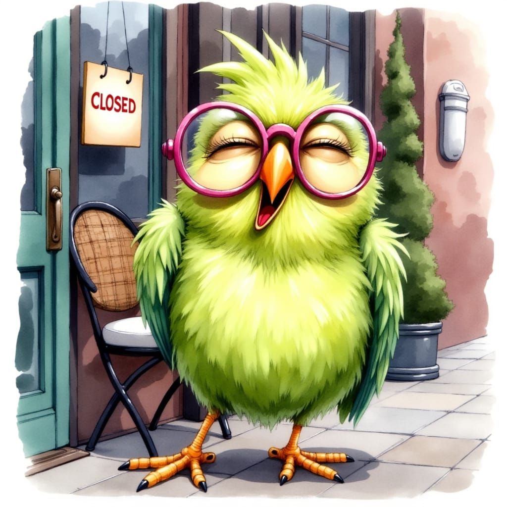 🐦 "You think I can soar without my morning cup? This bird needs some espresso!"