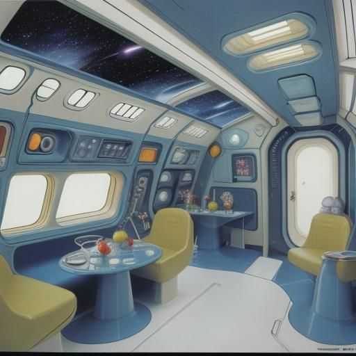 Spacebus interior design - AI Generated Artwork - NightCafe Creator