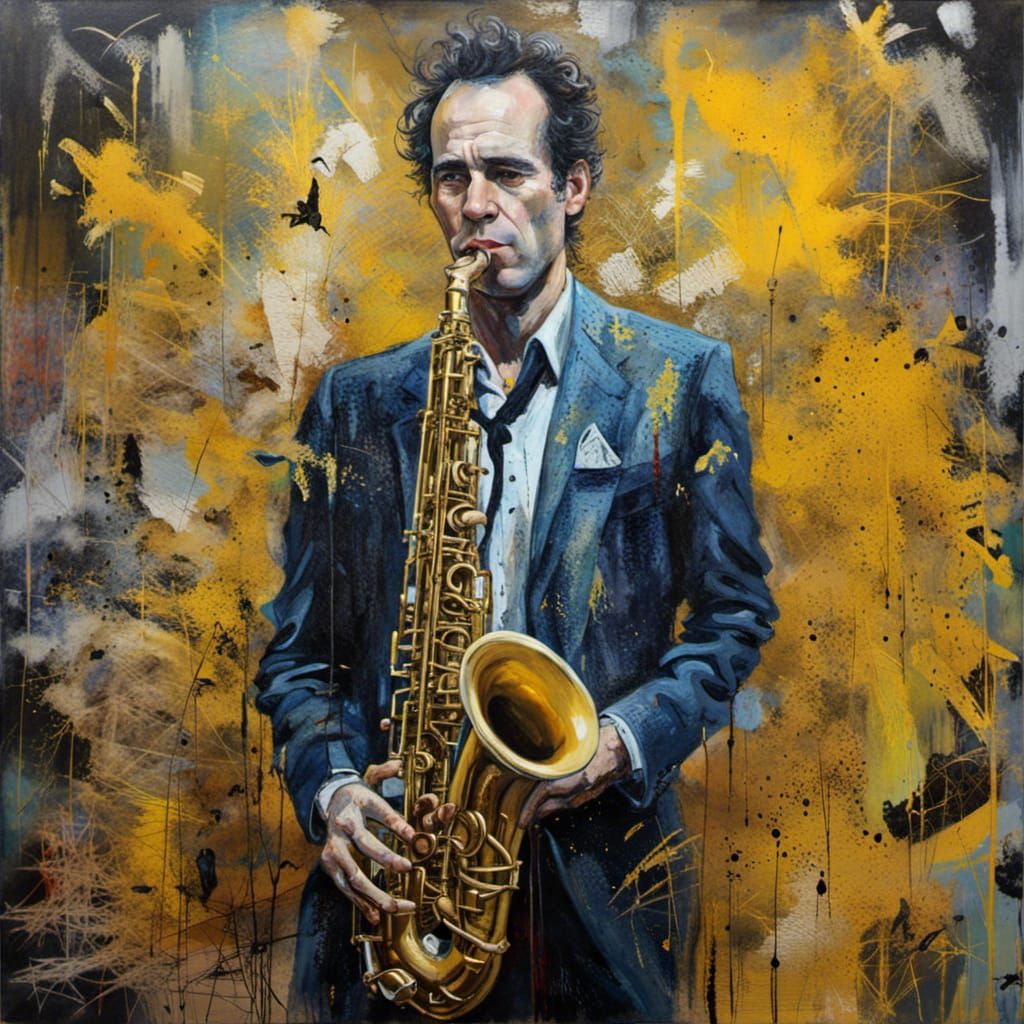 Sax man AI Generated Artwork NightCafe Creator