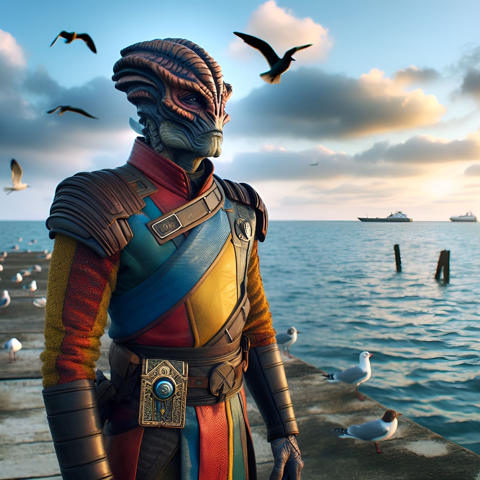 Worf on a wharf