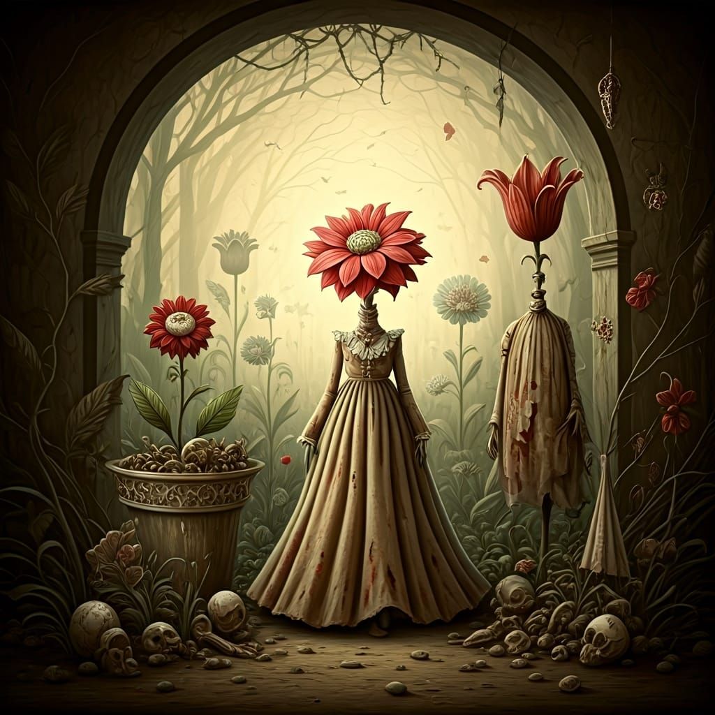 Creepy Garden  by @SmurfMonkeyBro