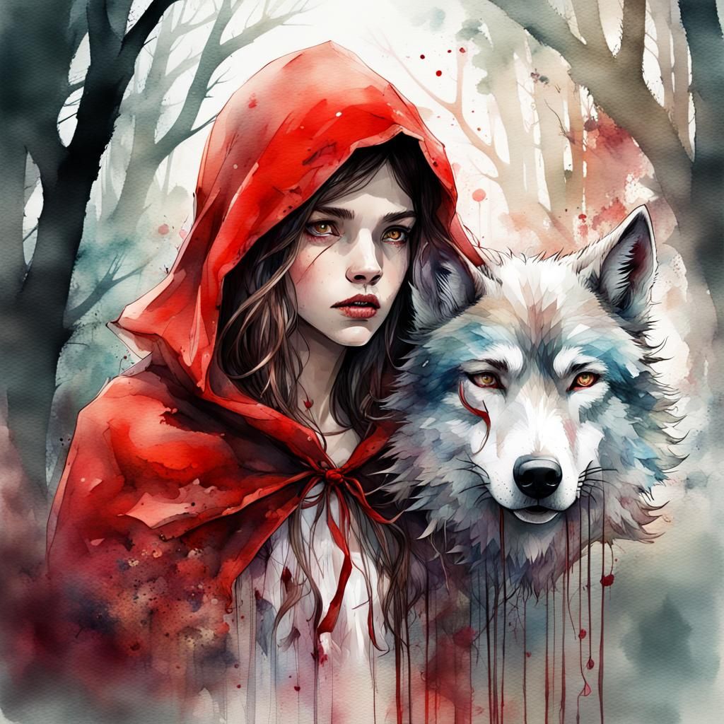 Little Red Riding Hood - AI Generated Artwork - NightCafe Creator