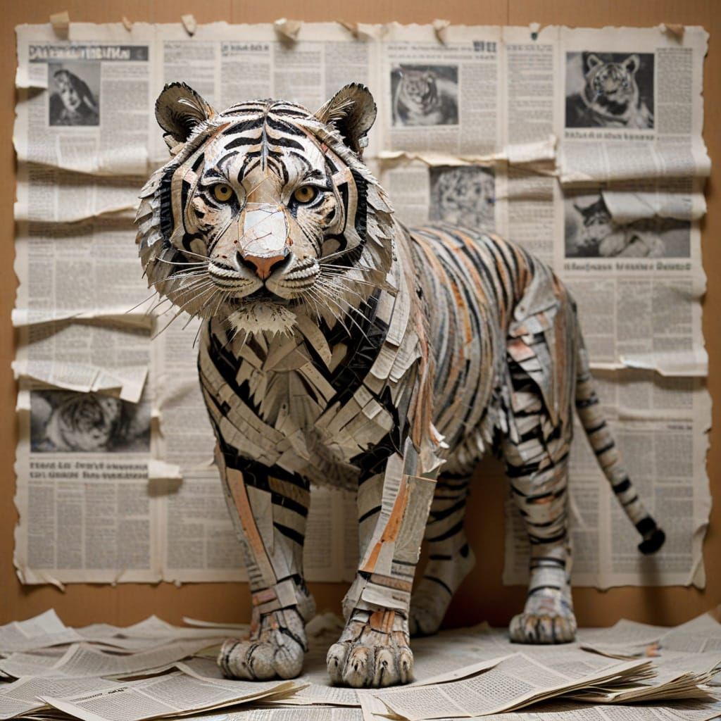 Newspaper tiger...  by @Gerber